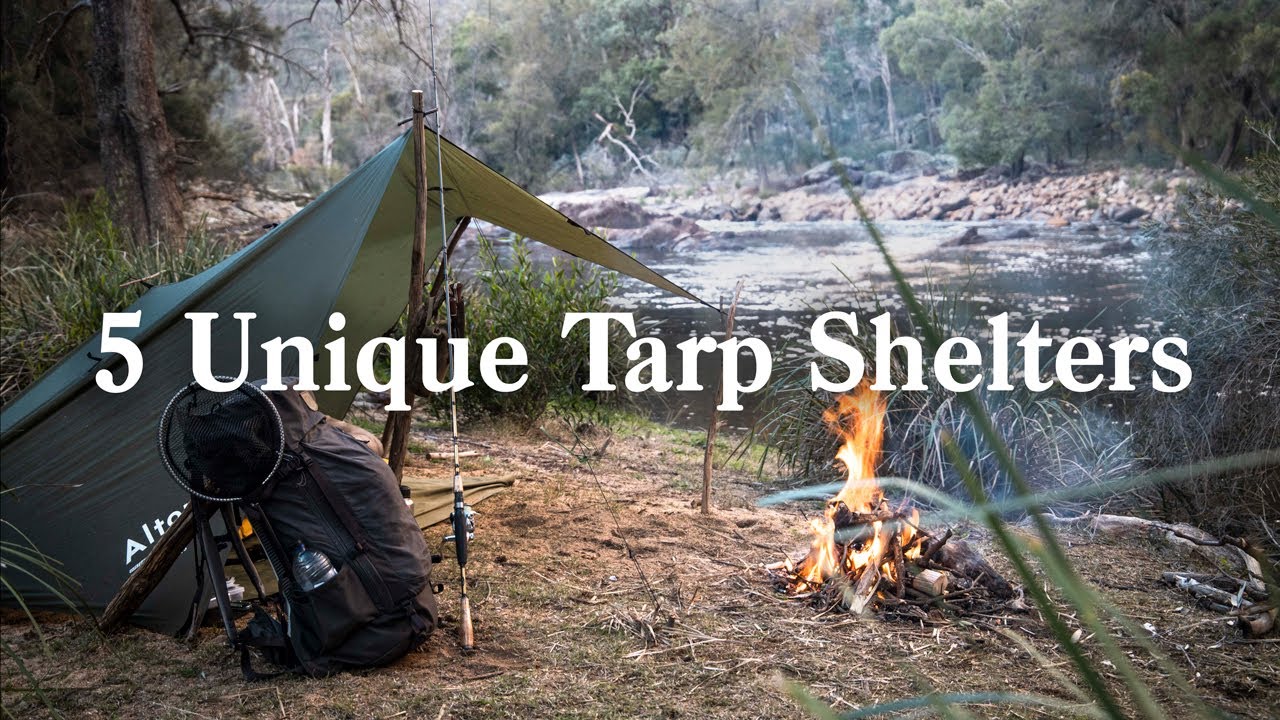 5 Unique Tarp Shelters for Camping & Bushcraft