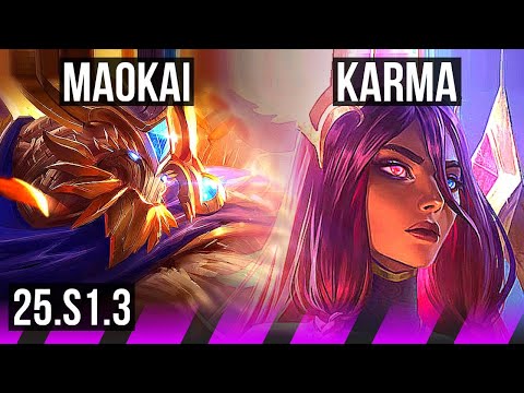 MAOKAI & Tristana vs KARMA & Ezreal (SUP) | KR Master | 25.S1.3