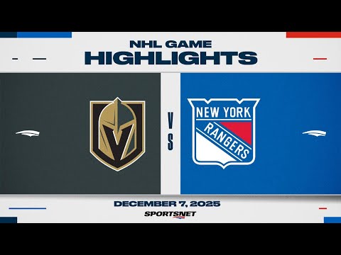 NHL Highlights | Golden Knights vs. Rangers - December 6, 2025