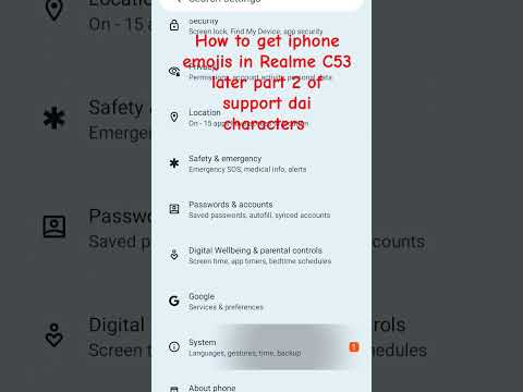 How to get iPhone emojis on Realme C53!