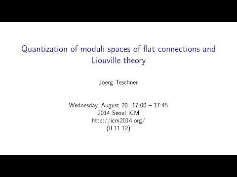 ICM2014 VideoSeries IL11.12: Jörg Teschner on Aug20Wed