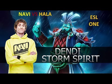 NAVI vs Hala Ares - DENDI God [Storm Spirit] ESL One