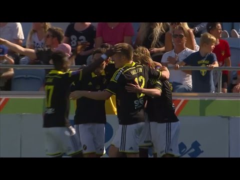 Goitom går upp i ensam skytteligaledning med sitt 2-0-mål mot Norrköping - TV4 Sport