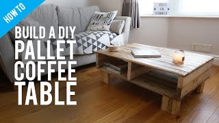 How to build a DIY rustic pallet coffee table