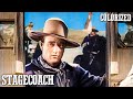 Stagecoach COLORIZED WESTERN John Wayne Oscar Winning Film Drama