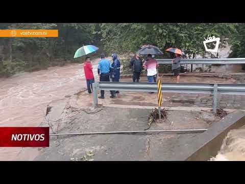 Colapsa puente El Ubuto en San Francisco del Norte a causa de las lluvias
