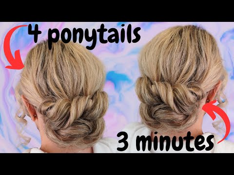 EASY chignon hair tutorial - chignon bun hairstyle