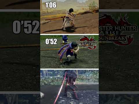 Sheath in Monster Hunter: Wilds VS Rise VS World #mhws #mhr #mhw