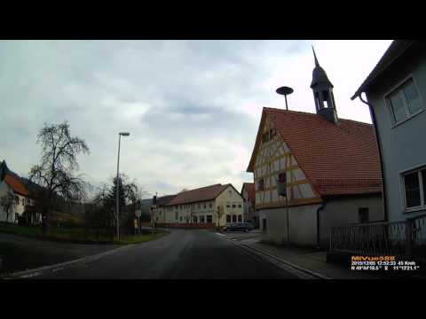D: Unterzaunsbach. Markt Pretzfeld. Landkreis Forchheim. Ortsdurchfahrt. Dezember 2015