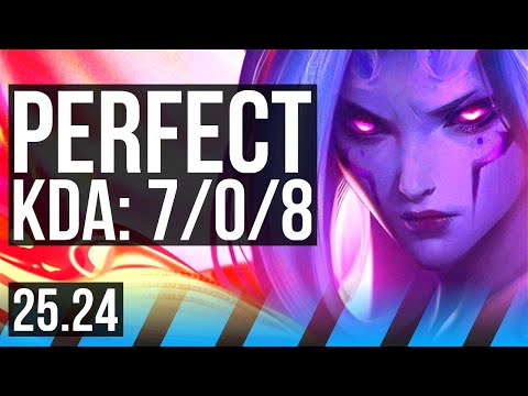 MORGANA vs XERATH (MID) | Perfect KDA: 7/0/8 | KR Diamond | 25.24