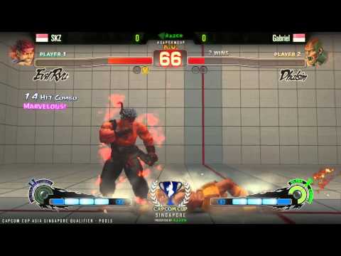 SSF4AE SKZ vs Gabriel  - CAPCOM-Cup Asia SINGAPORE Qualifiers