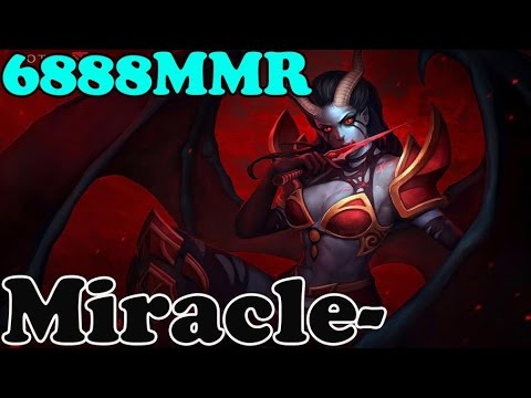 Dota 2 - Miracle- 6888 MMR plays Queen of Pain vol 1# - Ranked Match Gameplay
