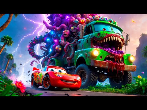 ⚠️Big & Small vs Epic Escape⚠️McQueen & Wingo VS ZOMBIE MUTANT Monster Truck Cars Eater BeamNG.Drive