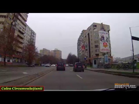 Timişoara: Calea Buziaşului - Zona Dacia. (Timelapse 2x) - Dec. 6, 2015