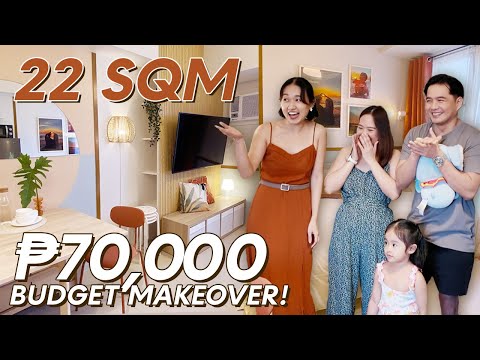 Budget Condo Makeover for a Family of 3!🧡✨ // Sunset-Inspired Design🌅// by Elle Uy
