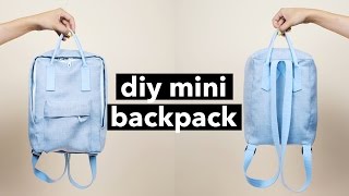 DIY Mini Backpack From Scratch! (Fjällräven Kånken style) | WITHWENDY
