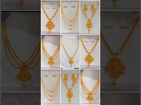 gold chain pandant set designs #goldjewellery #goldaccessories #gold #مجوهرات #ذهب# #shorts