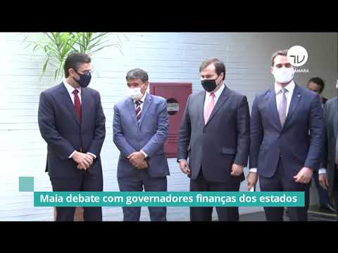 Maia debate com governadores finanças dos estados - 03/11/20