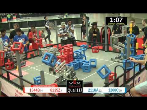 2015 VRC Math Q117 - 1344B 6135Z vs 2118A 1200C - 34 to 66 - VEX Worlds 2015 - Math Division