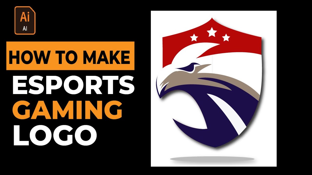 How To Make An eSports Gaming Mascot Logo - Vector Logo Design from Image