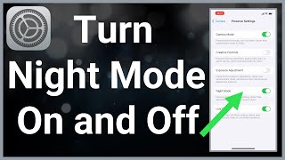 How To Turn On & Off Night Mode On iPhone!