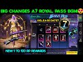 BGMI NEW ROYALE PASS DATE/ A7 ROYAL PASS 1 TO 100 RP REWARDS/A7 60UC VOUCHER/ BGMI NEW RP KAB AAYEGA