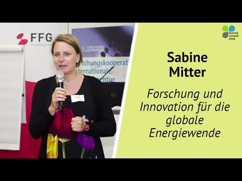 Sabine Mitter - Forschung und Innovation für die globale Energiewende