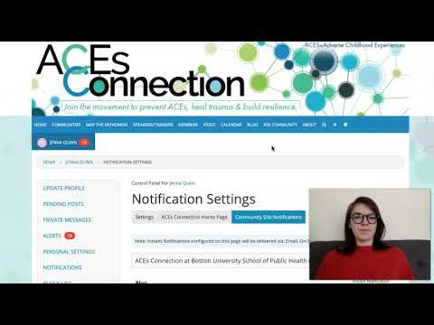 How to Customize Notifications for Individual Communities on ACEs Connection