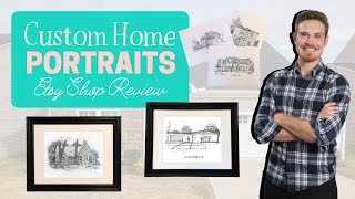 Custom Home Portraits Etsy Shop Review | Selling on Etsy | Etsy Selling Tips | How to Sell on Etsy