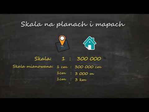 Skala na planach i mapach — zasady, przykłady, przeliczanie jednostek | Matematyka
