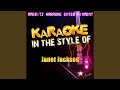 Any Time Any Place Karaoke Version