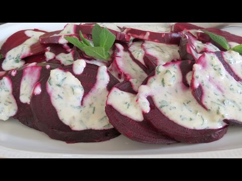 Roasted Beets with Yogurt Sauce -- The Frugal Chef