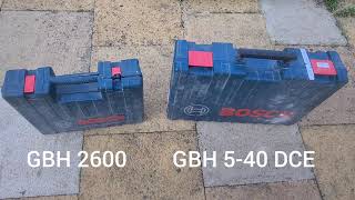 Boschhammer GBH 5-40 DCE vs GBH 2600 (= GBH 2-26 DFR) der große Bohrhammer Vergleich! #meinWerkzeug