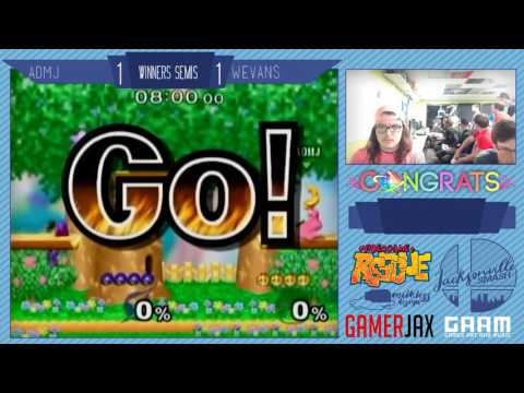 Jax Smash Weekly 1/5 -ADMJ(Peach) Vs Wevans(Samus) - Melee Winners Quarters