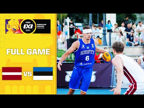 Latvia v Estonia | Men's - FIBA 3x3 Europe Cup Ticket Full Game | Romania Qualifier 2021