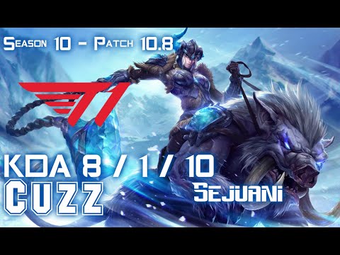 T1 Cuzz SEJUANI vs DRX Pyosik KINDRED Jungle - Patch 10.8 KR Ranked