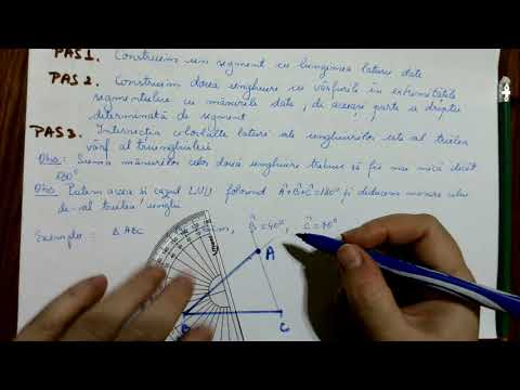 Constructia triunghiurilor