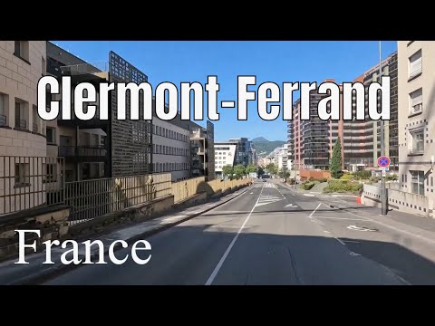 Clermont-Ferrand 4k - Driving- French region