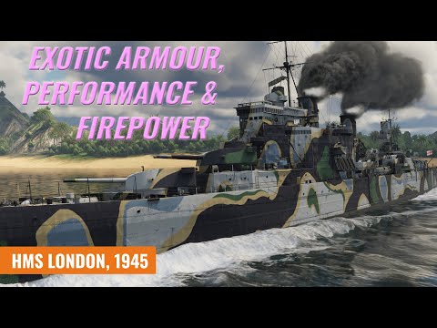 HMS London, 1945 - No Armour, Best Armour? [War Thunder]