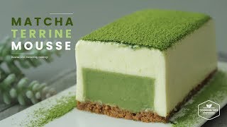 녹차 테린느 무스케이크 만들기🌿 : Matcha (Green tea) Terrine Mousse Cake Recipe - Cooking tree 쿠킹트리*Cooking ASMR