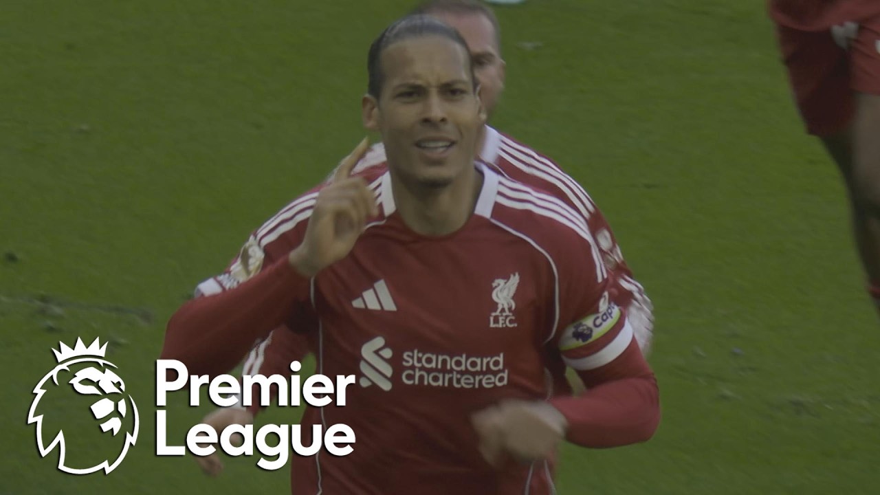 Liverpool's Virgil van Dijk breaks Everton hearts in 100th minute | Premier League | NBC Sports