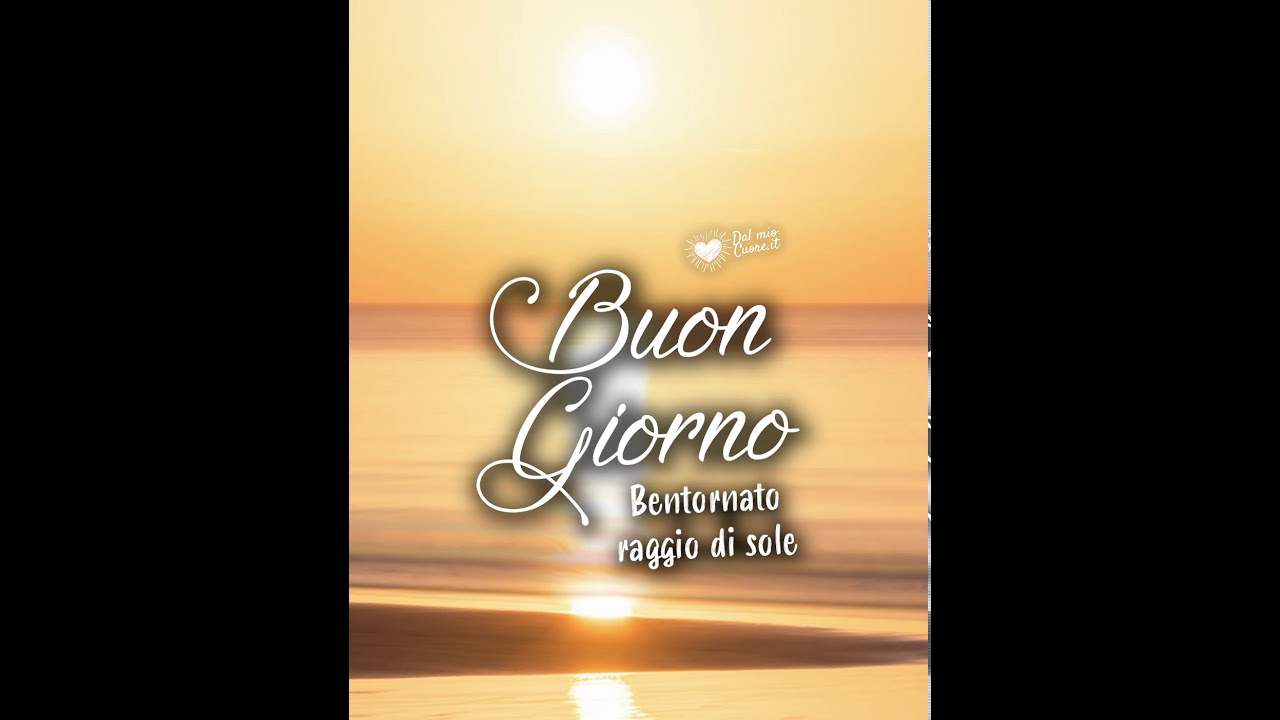 Bentornato raggio di sole. Buongiorno con alba sul mare