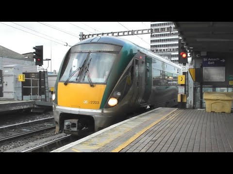 Irish Rail 22000 Class Intercity Train 22203 - Tara Street Station, Dublin