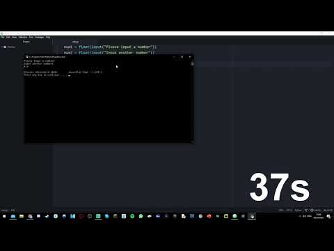 Speed Run Coding The Most Basic Calculator With Python