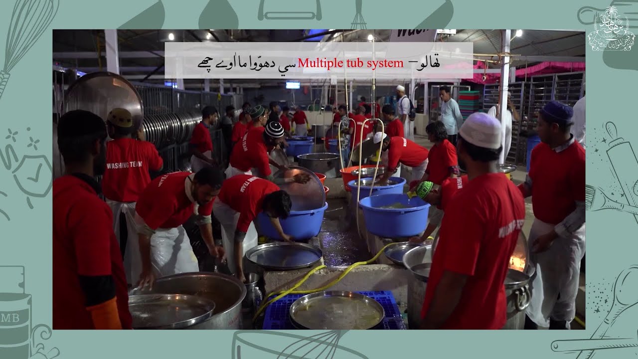 09 Multiple Tub Washing System - FMB Thaali and Niyaaz Taqseem Barnamaj 1446H