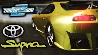 Fastest Drag Tune for Toyota Supra 3.0L I6 in Need For Speed Underground 2