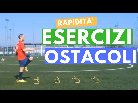 Calcio e Preparazione | Tutorial Esercitazioni Rapidità / Coordinazione con ostacolini