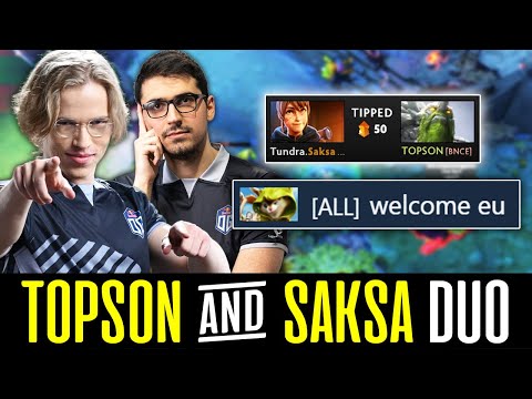 TOPSON & SAKSA Knows Exactly How To Play With Each Other - CLASSIC OG! DOTA 2