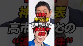 ㊗️180万再生!!神谷代表 高市自民との“連立条件”を暴露