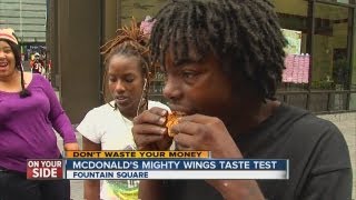 McDonald's Mighty Wings taste test